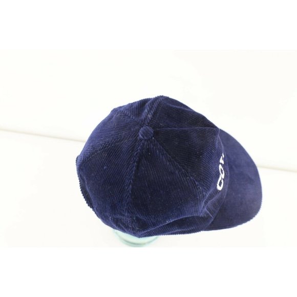 Vintage 90s NFL Dallas Cowboys Football Spell Out Corduroy Snapback Hat Cap Navy - Picture 7 of 8